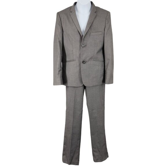 Boy's Fore!! Axel & Hudson Grey Gray Suit Easter Size 11/12 Pants Blazer Set - Picture 1 of 11